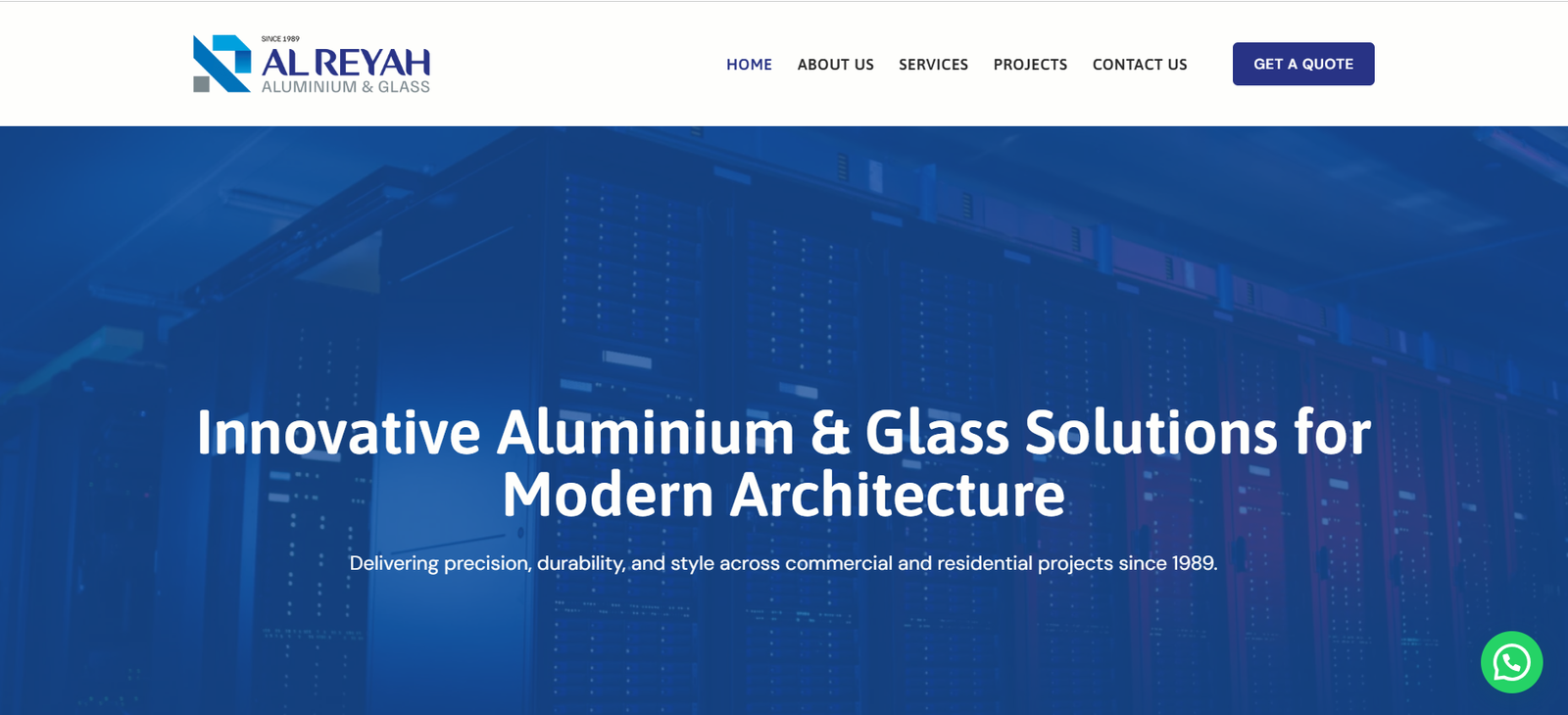 Al Reyah Aluminium & Glass LLC Website Design